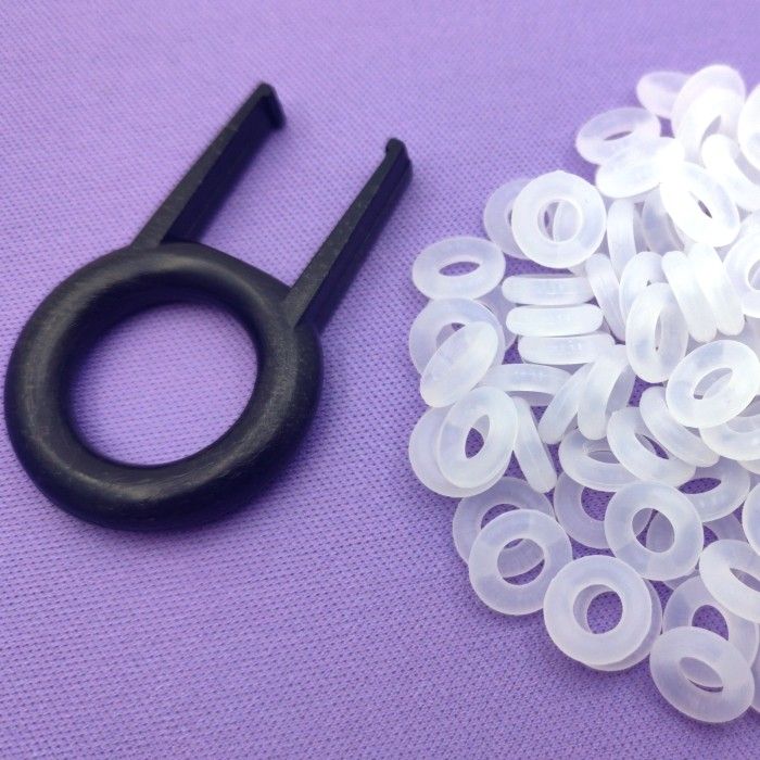 O-Ringi (1.5 mm i 2.5 mm) – 125 sztuk + keycap puller – wyciszające gumki do klawiatury