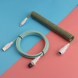 Coiled USB-C Cable – Botanical